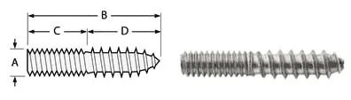 Hanger Bolt Dimensions
